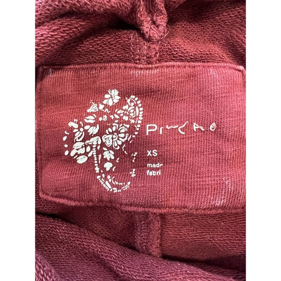 PRANA Red Cowl Neck Crewneck - Picture 2 of 2